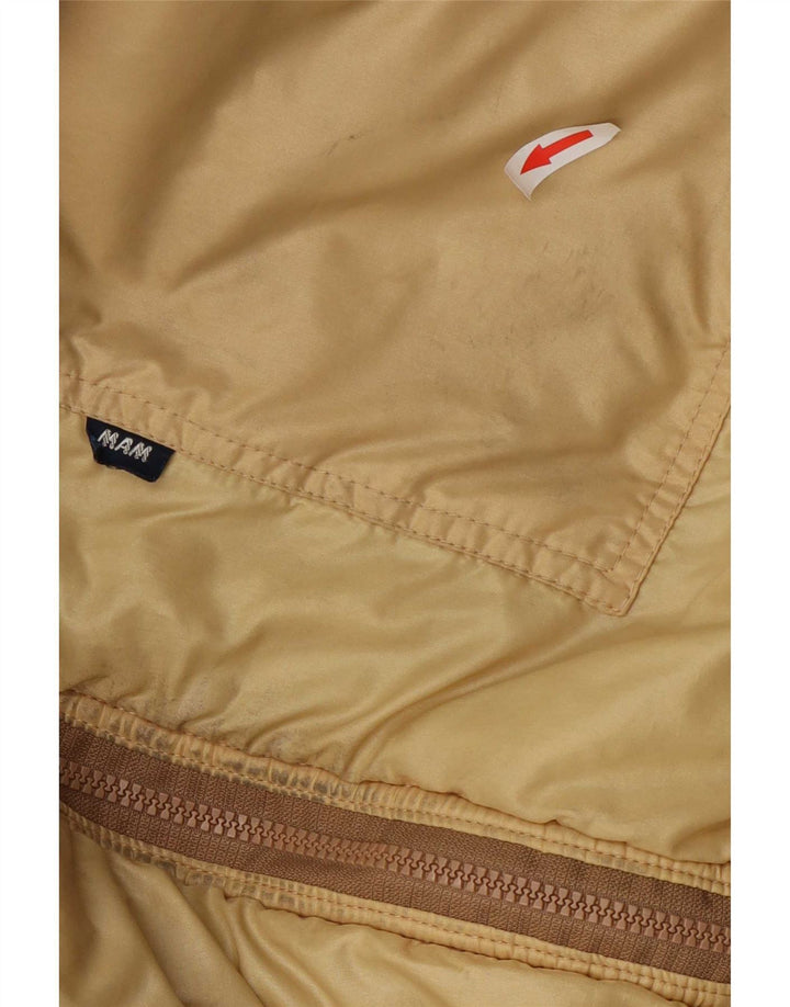 Vintage Herre Vendbar Bomber Jacket UK 36 Small Beige