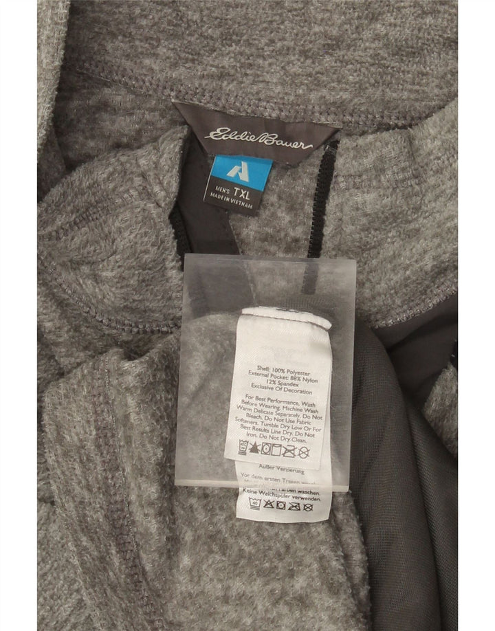 EDDIE BAUER Træningsdragt til mænd Topjakke XL Grå Polyester