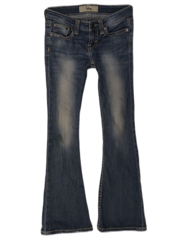 BKE Girls Distressed Flared Jeans 9-10 År B24 L25 Blå