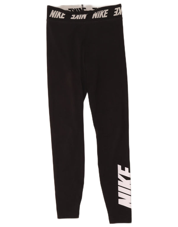 Nike Grafiske Leggings til kvinder UK 10 Lille sort polyester