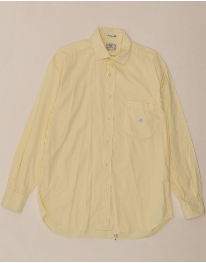 BROOKSFIELD Mens Shirt Size 40 Medium Yellow Vintage Brooksfield and Second-Hand Brooksfield from Messina Hembry 