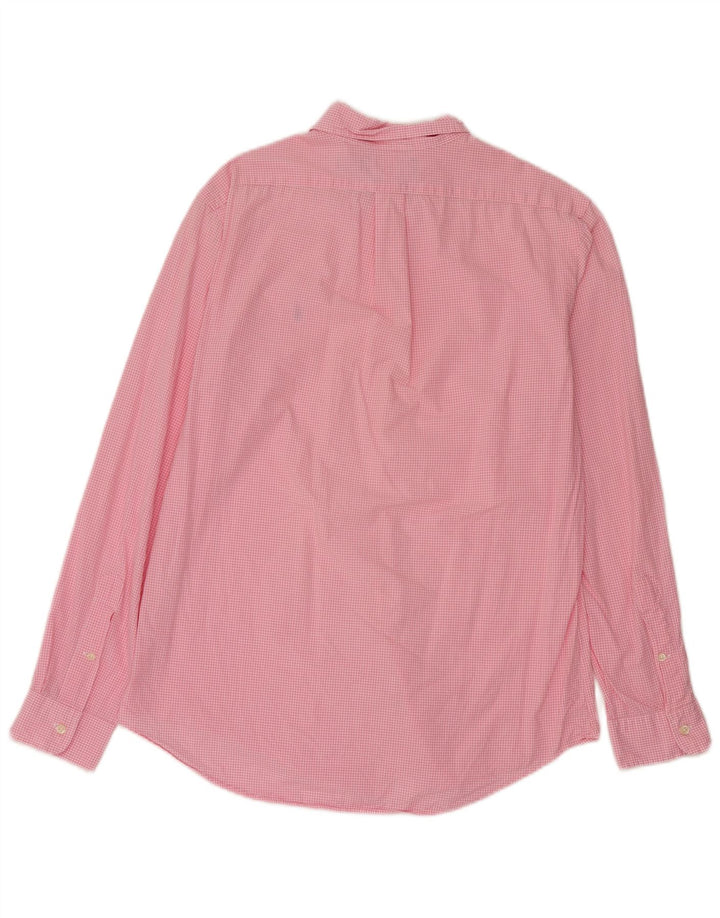 Ralph Lauren Herre Custom Fit skjorte Medium Pink Gingham Cotton