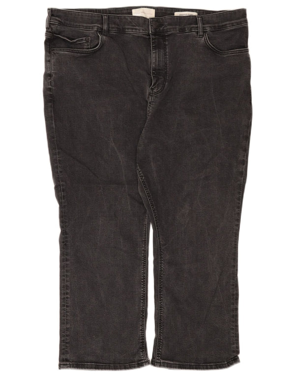 Marks & Spencer Dame Jeans med høj talje, US 22 3XL W44 L22 Sort
