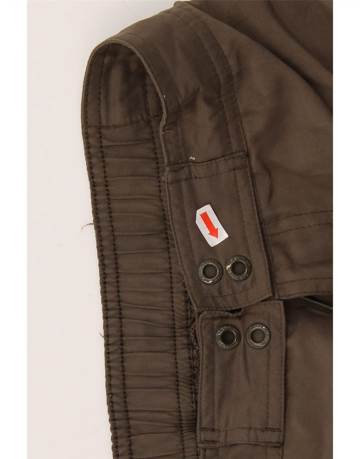 CALVIN KLEIN Grafiske badeshorts til mænd Large Khaki Polyester