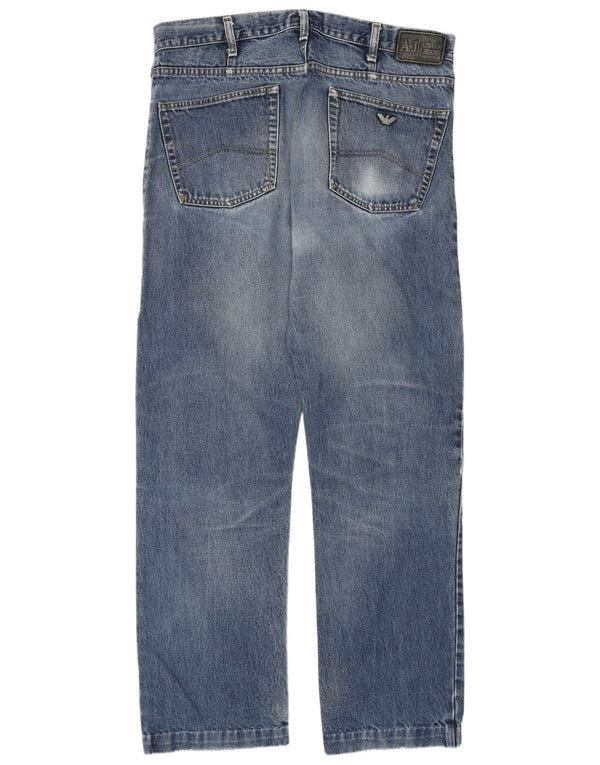 Armani Straight Jeans til mænd W38 L31 Blå