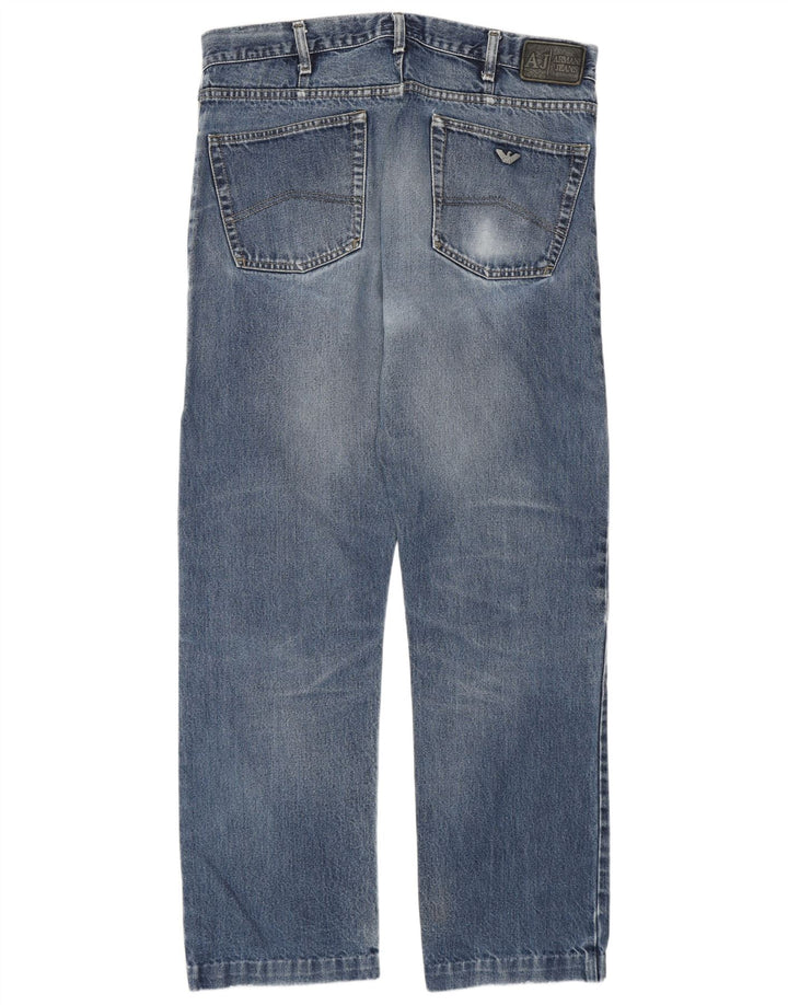 Armani Straight Jeans til mænd W38 L31 Blå