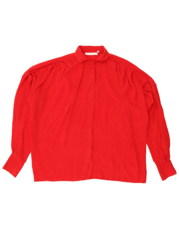 Vintage dameskjorte bluse IT 46 Large Red