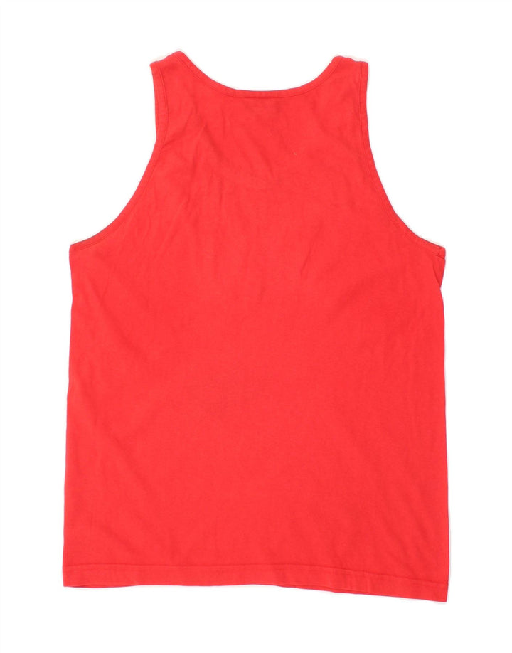 CHAMPION Womens Vest Top UK 14 Large Red Vintage Champion and Second-Hand Champion from Messina Hembry 