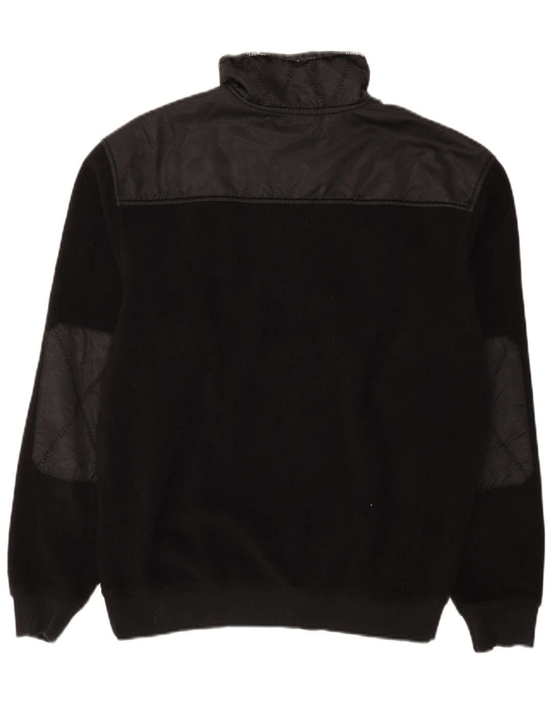 Bugatti herre lynlås hals fleece jumper stor sort polyester