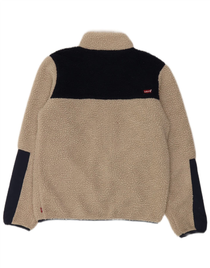 Levi's Boys Fleecejakke 15-16 år Beige Colourblock Polyester