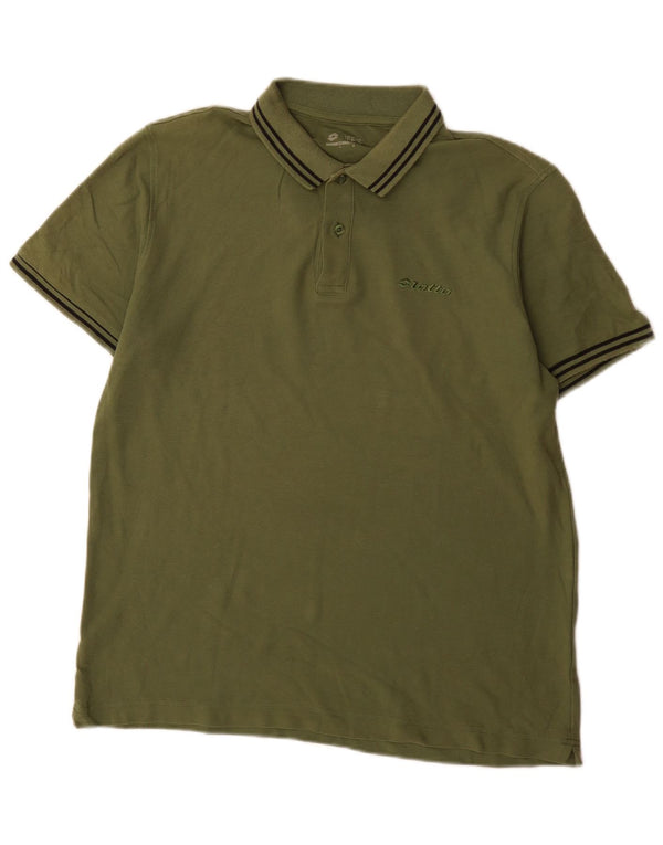 Lotto Herre Regular Fit Polo Shirt Large Green