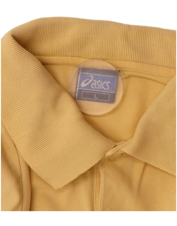 Asics herre poloshirt stor gul bomuld