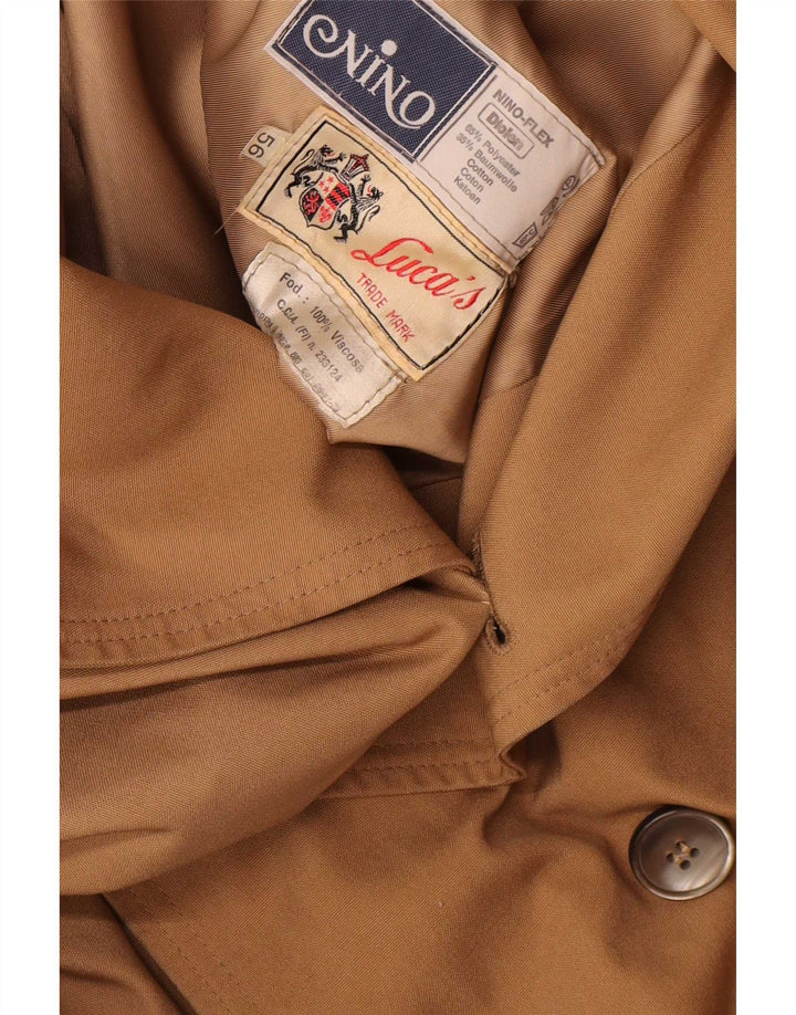 NINO Trench Coat til mænd UK 40 Large Beige Polyester