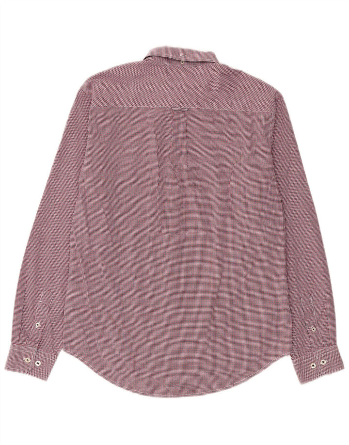 Ben Sherman herreskjorte medium rød ternet bomuld