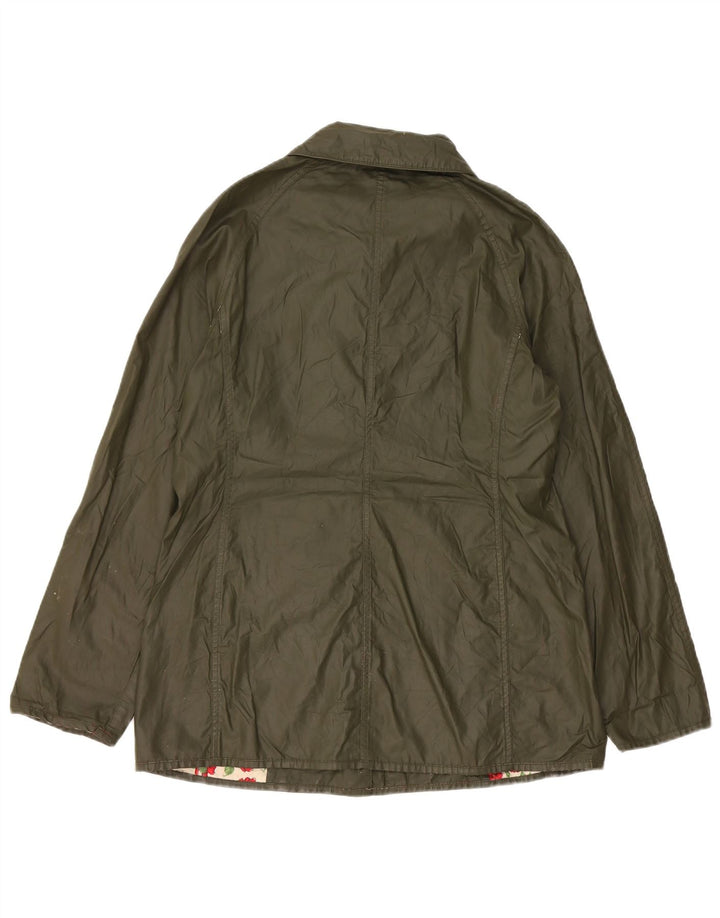 Barbour Womens vokset bomuldsjakke UK 10 Small Khaki