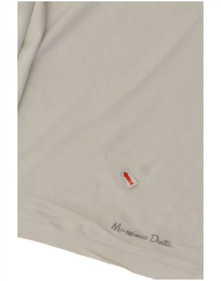 Massimo Dutti Herre T-Shirt Top Large Off White