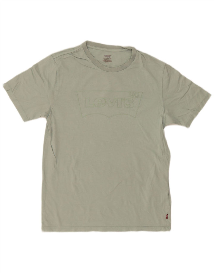 Levi's Dame Grafisk T-Shirt Top UK 10 Small Khaki