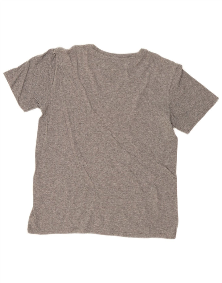 Nike Herre Athletic Cut Grafisk T-Shirt Top Lille Grå Flecked