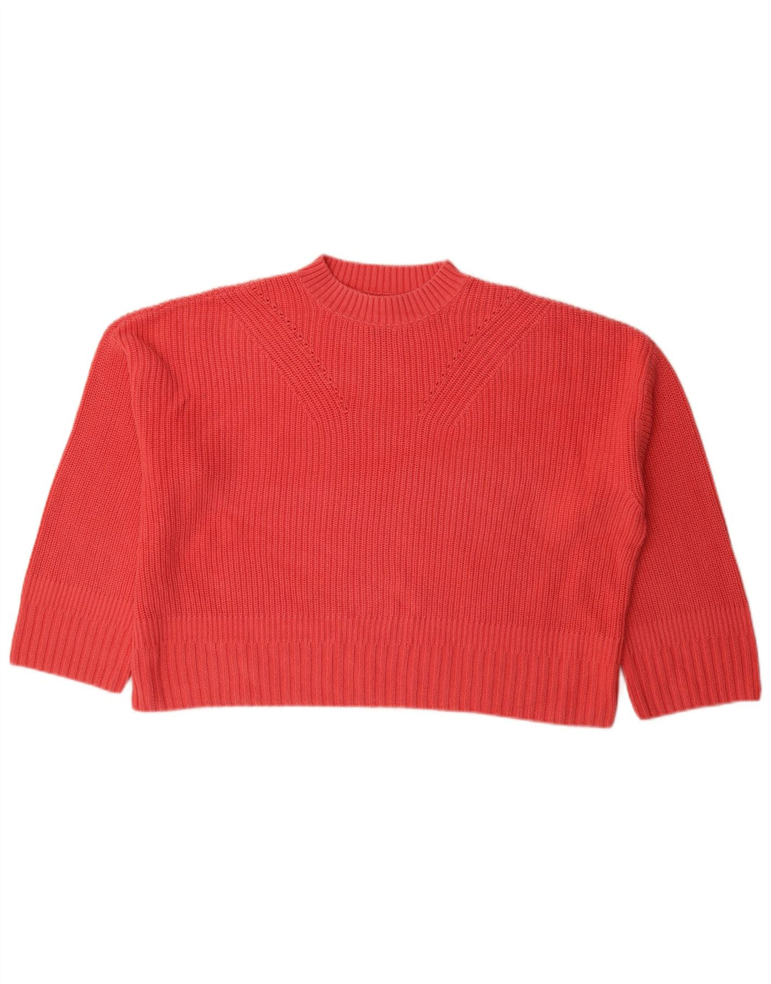 BARBOUR Dame Oversized Crew Neck Jumper Sweater UK 12 Medium Pink