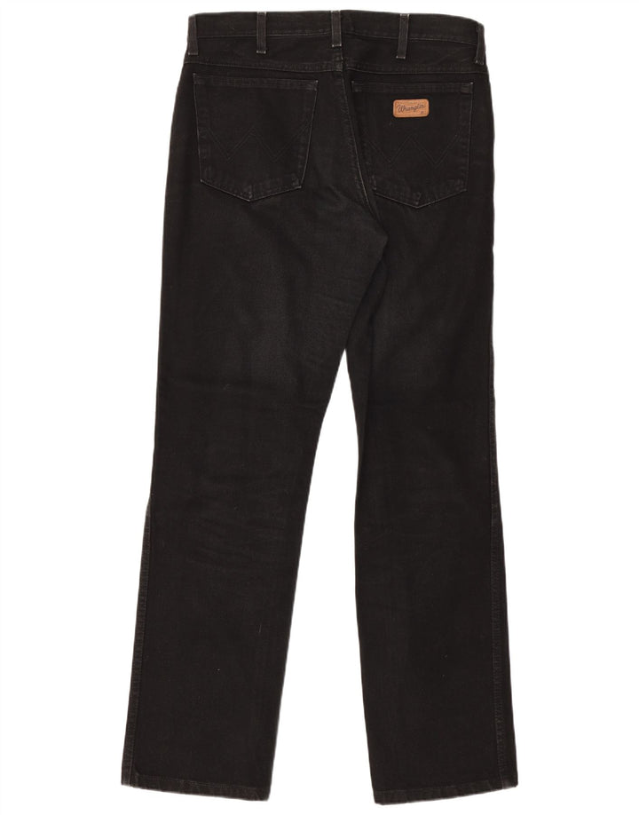 Wrangler Texas Straight Jeans til kvinder W33 L32 Sort bomuld