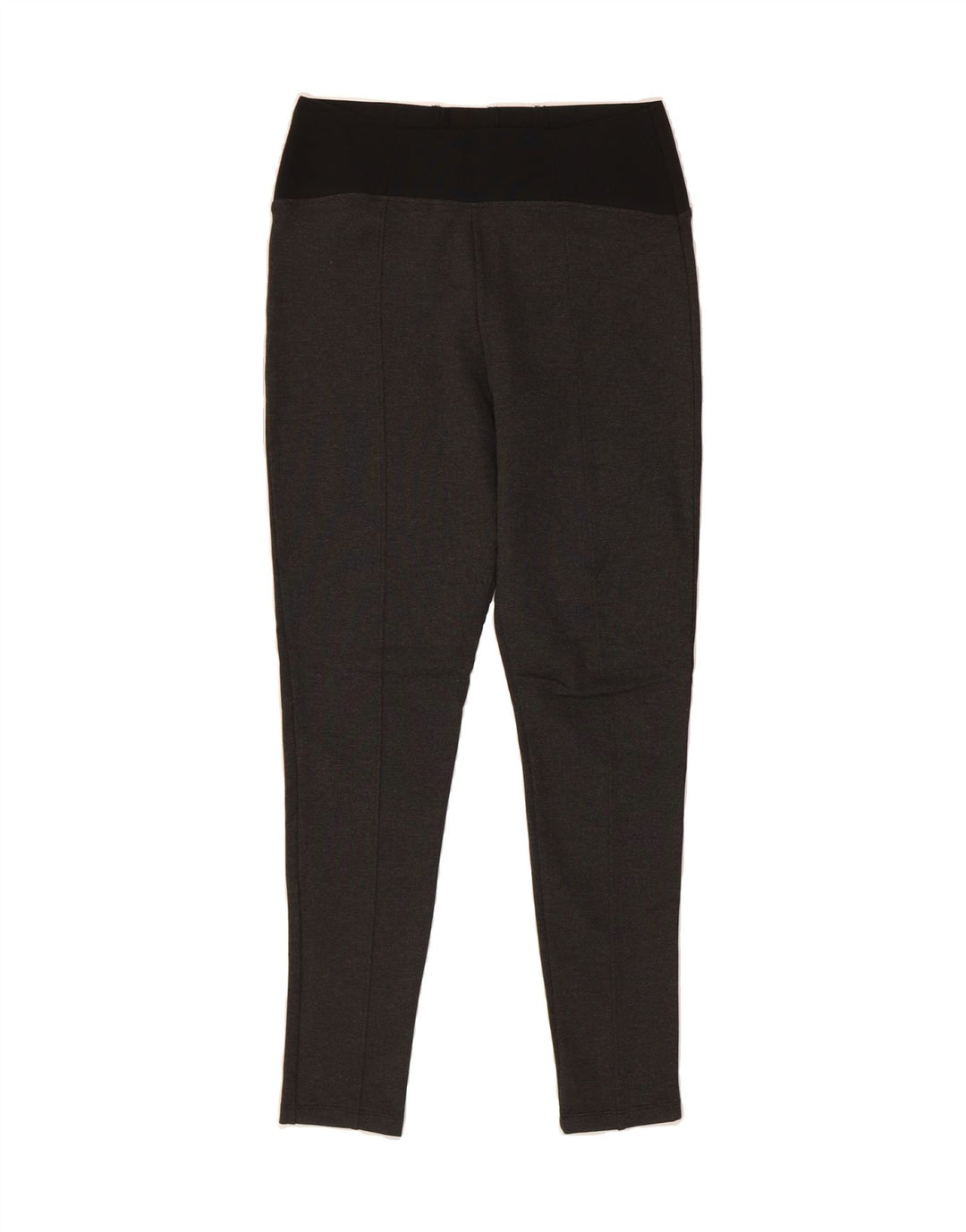 MARKS & SPENCER Womens Leggings UK 12 Medium Grey Colourblock Viscose Vintage Marks & Spencer and Second-Hand Marks & Spencer from Messina Hembry 