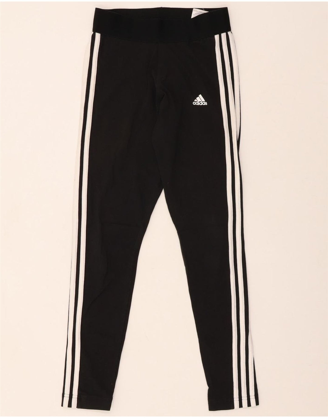 ADIDAS Dame Leggings UK 8/10 Small Black Bomuld