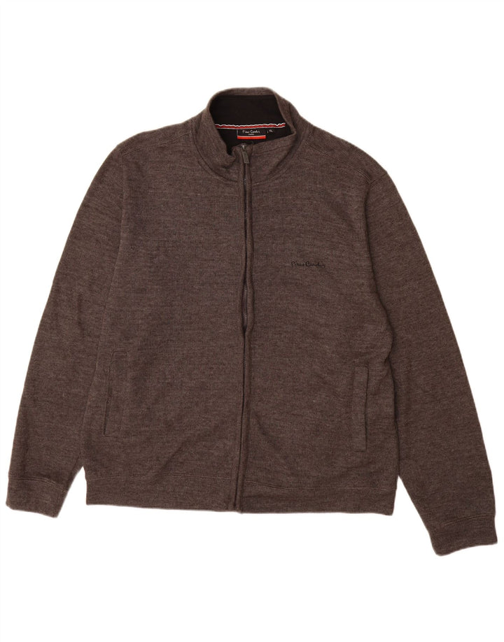 Pierre Cardin Herre Cardigan Sweater XL Grå Bomuld
