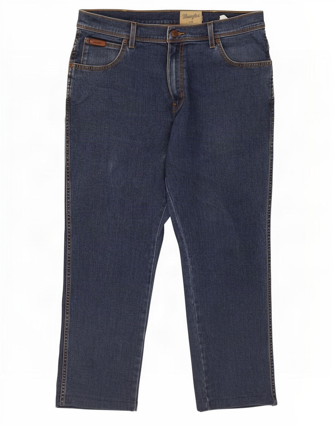 Wrangler Herre Texas Stretch Straight Jeans W36 L26 Blå Bomuld