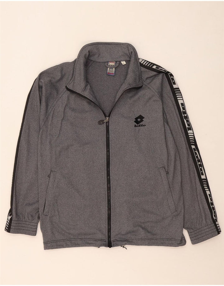 LOTTO Herre grafisk træningsdragt Top jakke Lille Grå Flecked Polyester