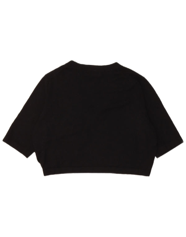 Marks & Spencer Kortærmet Bolero Jumper UK 14 Medium Sort