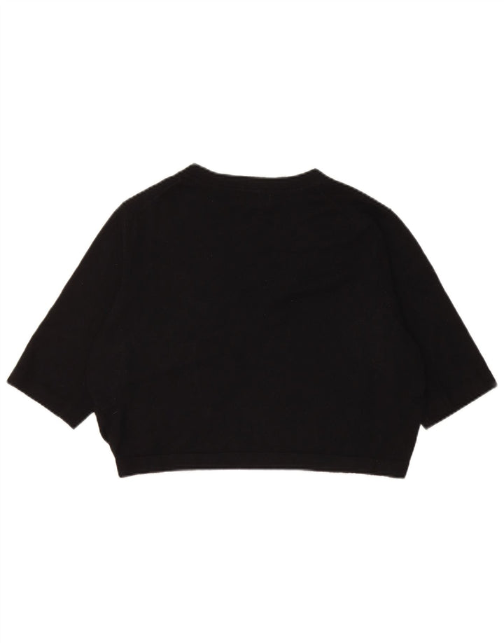 Marks & Spencer Kortærmet Bolero Jumper UK 14 Medium Sort