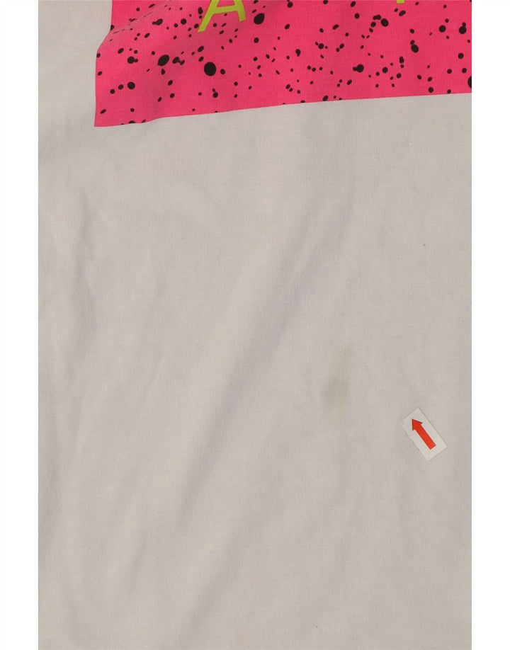 Jordan Herre Grafisk T-Shirt Top XL Hvid Bomuld