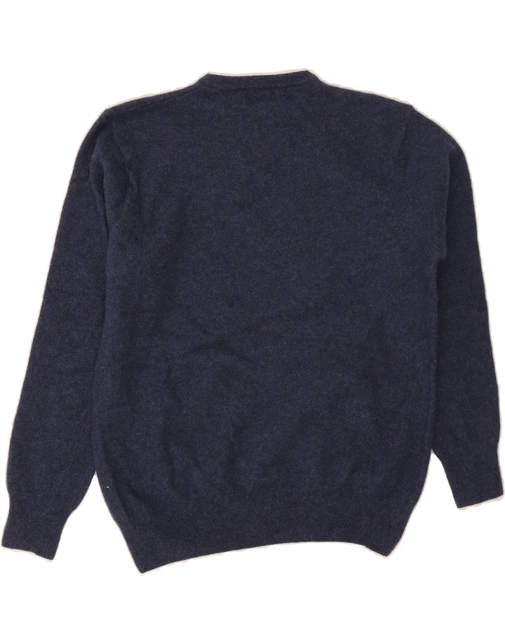 KAPPA Womens Crew Neck Jumper Sweater UK 16 Large Navy Blue Polyamide Vintage Kappa and Second-Hand Kappa from Messina Hembry 