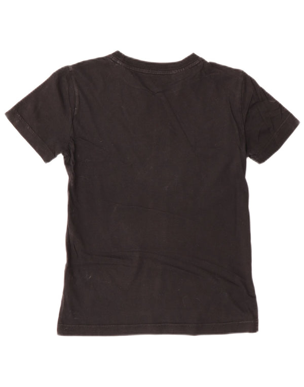 Adidas drenge grafisk t-shirt top 9-10 år sort bomuld