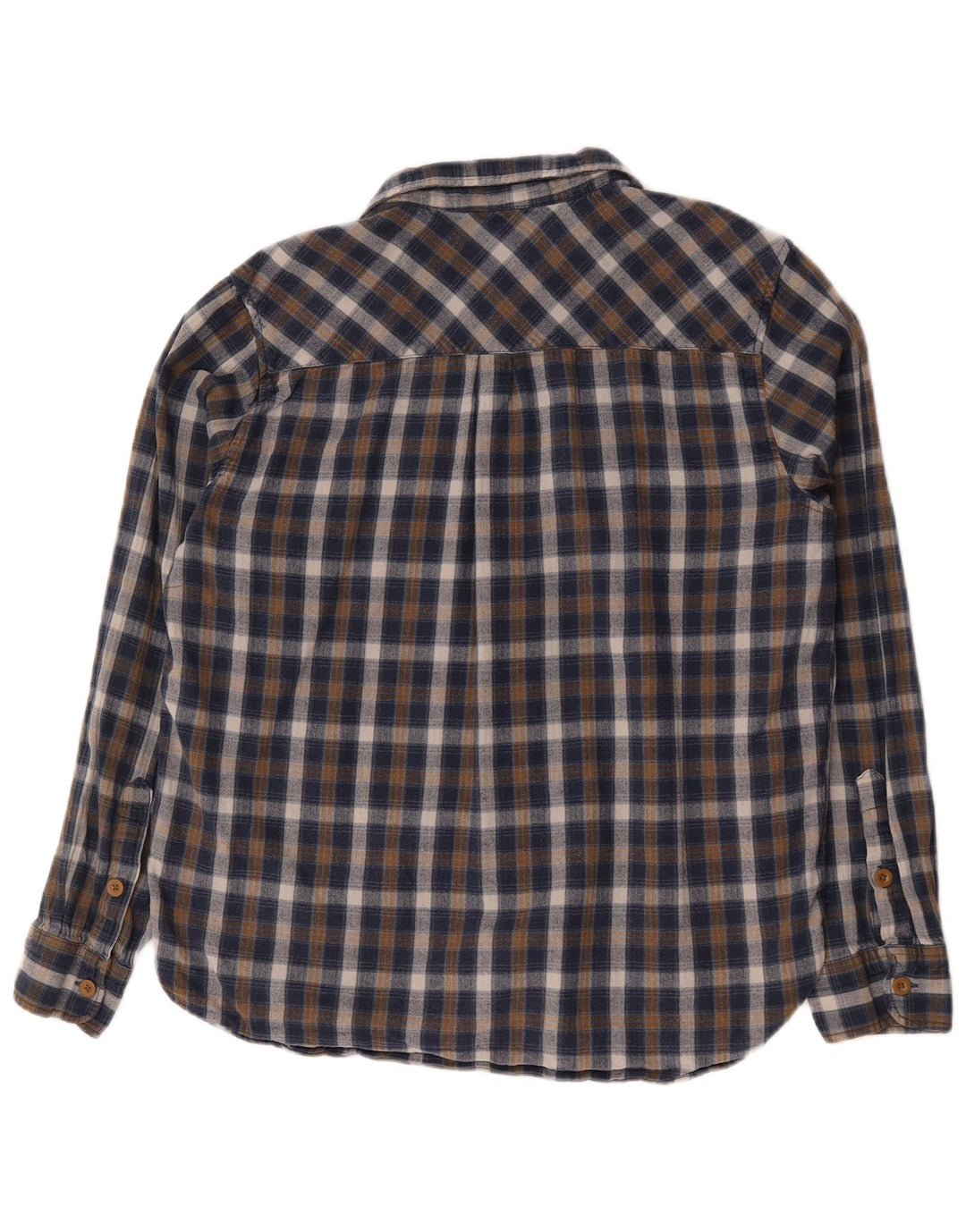 Mountain Warehouse Herre flannelskjorte XL blå ternet bomuld