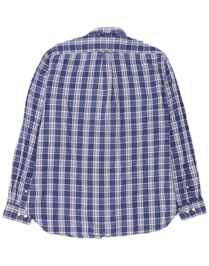 GANT Herre Regular Fit skjorte Medium blå ternet bomuld