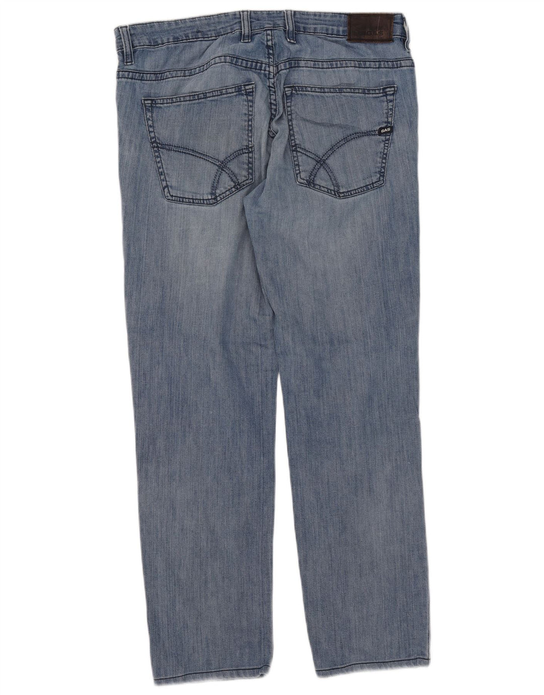 Gas Straight Jeans til mænd W36 L29 blå bomuld