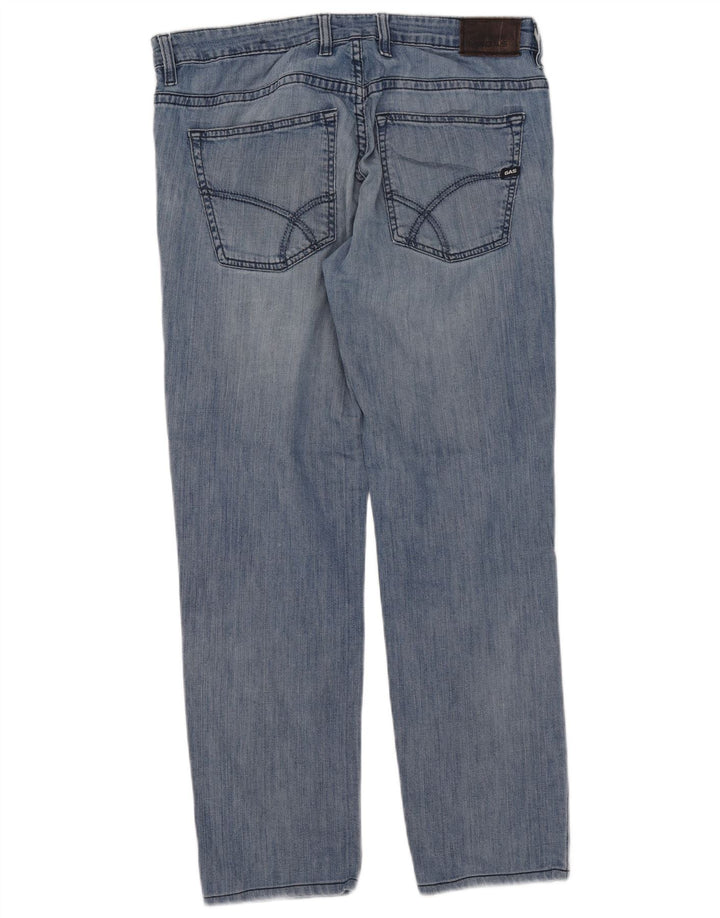 Gas Straight Jeans til mænd W36 L29 blå bomuld