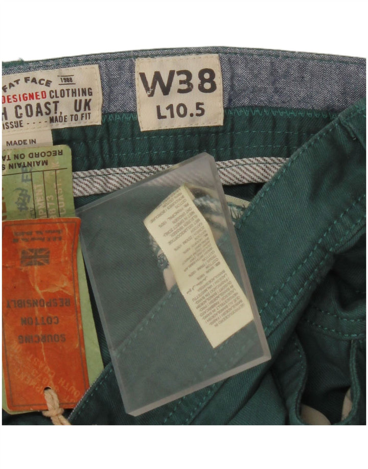 FAT FACE Herre Chino Shorts W38 XL Grøn Bomuld