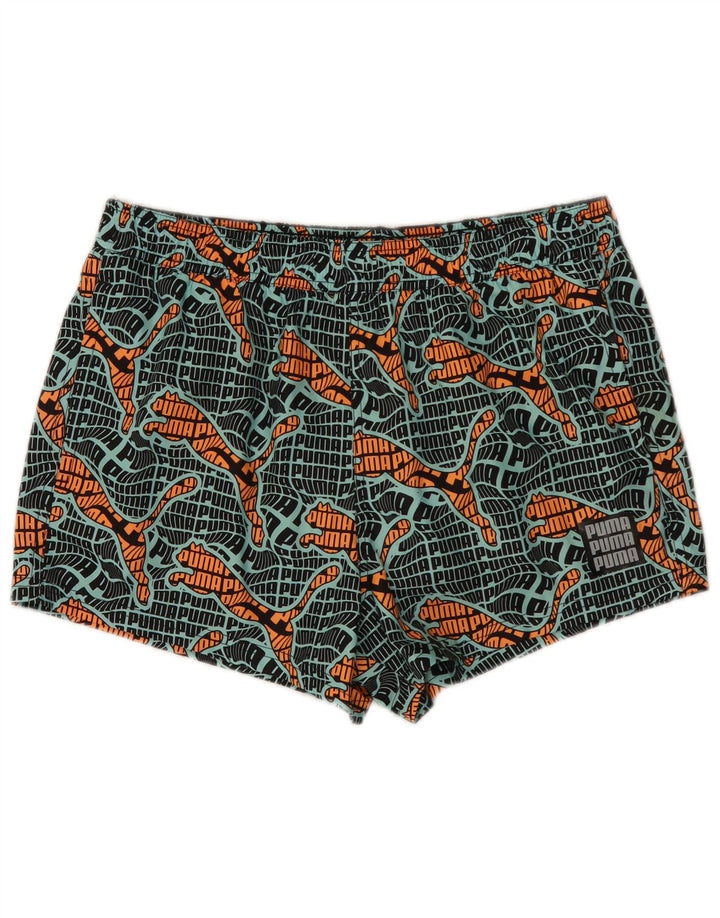 Puma Herre grafiske badeshorts Stor flerfarvet polyester