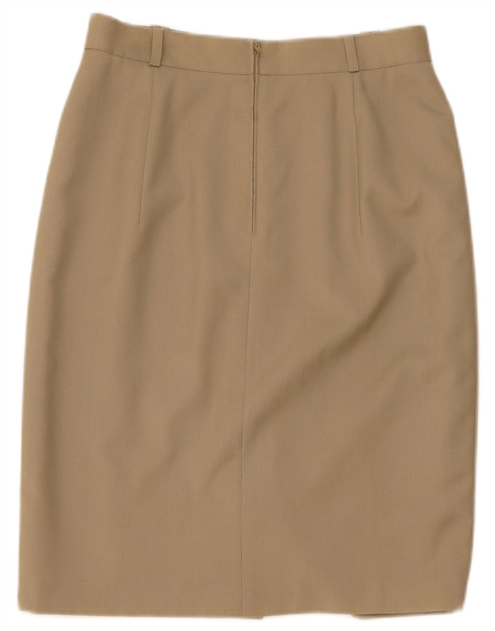 Bianca lige nederdel til kvinder EU 40 Medium W28 Beige Ny uld