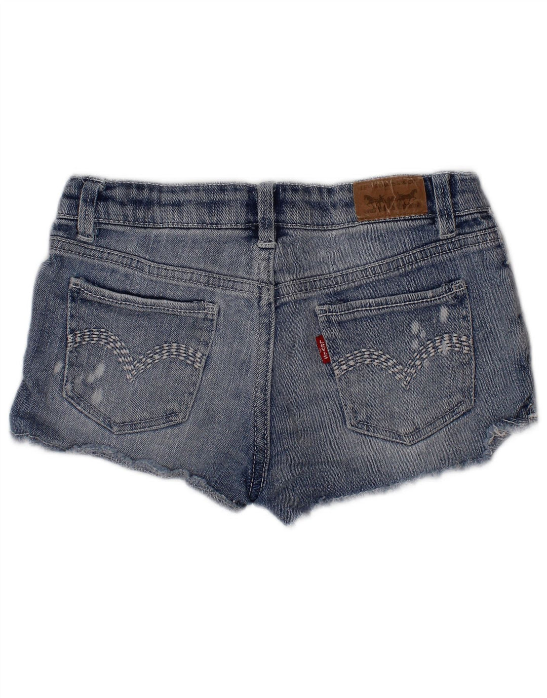 LEVI'S Denimshorts til piger 7-8 år W24 Blue Ramie