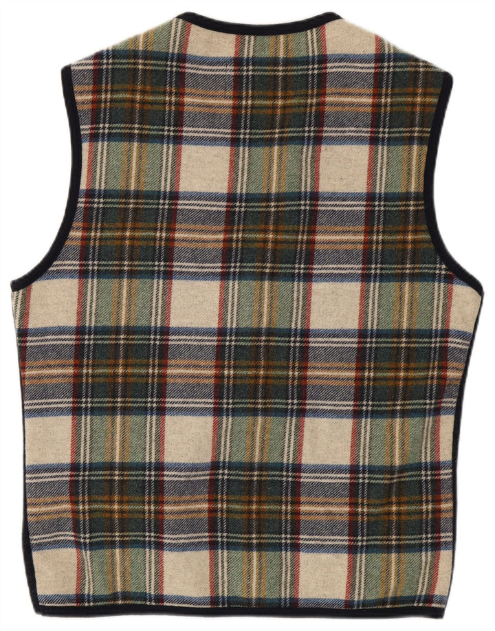 Fort & Madox Herre Reversible Gilet UK 40 Large Navy Blue Wool