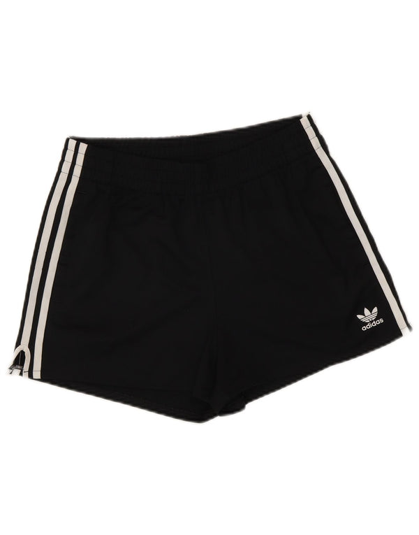 Adidas sportsshorts til kvinder UK 10 Small Black Polyester