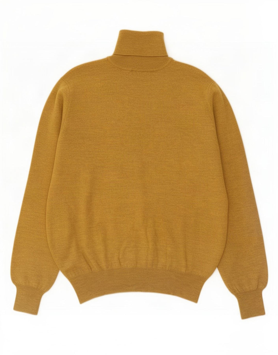 Ouragan Herre rullehals sweater Medium gul uld
