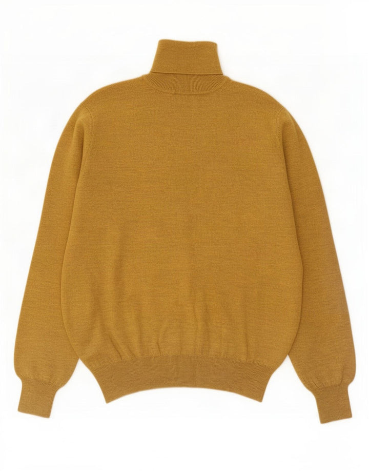 Ouragan Herre rullehals sweater Medium gul uld