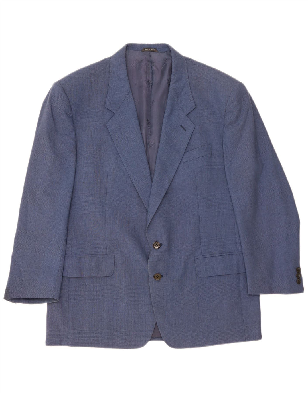 Missoni Herre 2-knaps blazerjakke IT 54 2XL Blå Virgin Wool