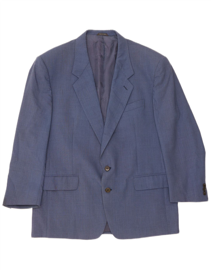 Missoni Herre 2-knaps blazerjakke IT 54 2XL Blå Virgin Wool