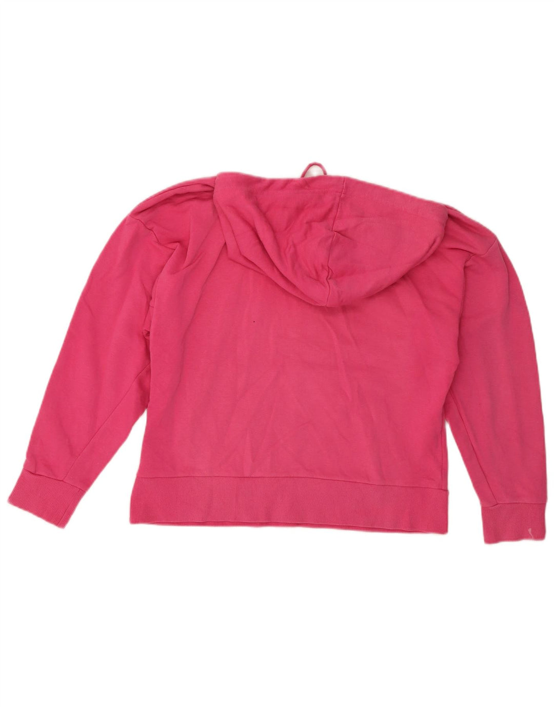 PUMA Womens Graphic Hoodie Jumper UK 14 Medium Pink