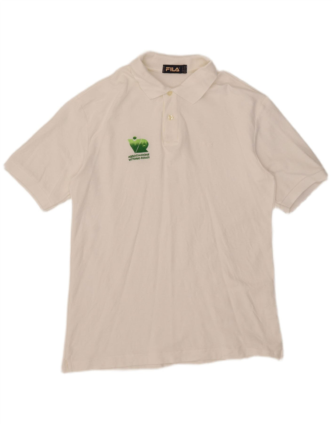 Fila Herre Polo Shirt IT 52 Stor Hvid